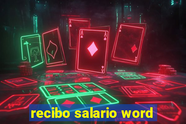 recibo salario word